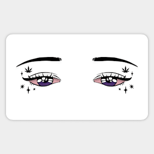 Stoned Anime Eyes Sticker